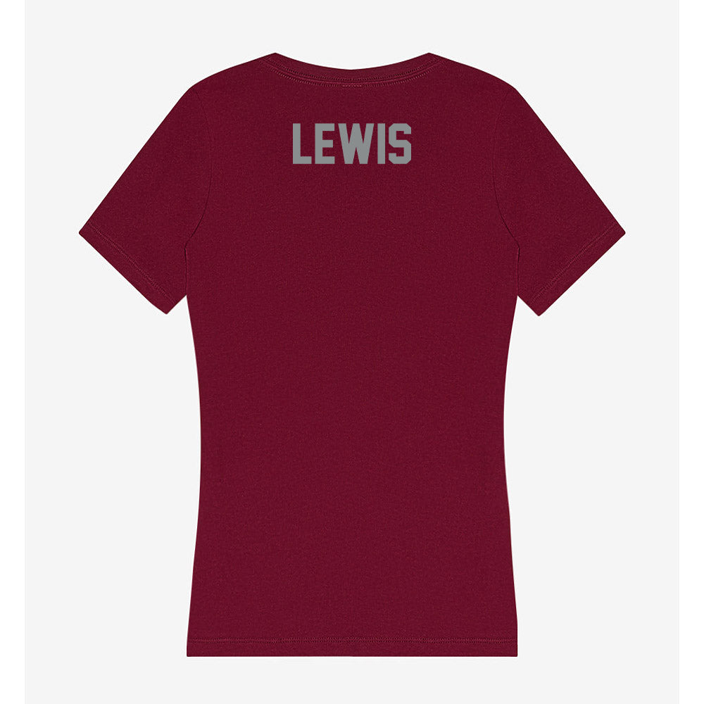 Montana - NCAA Women's Golf : Katie Lewis - Women's V-Neck T-Shirt-1