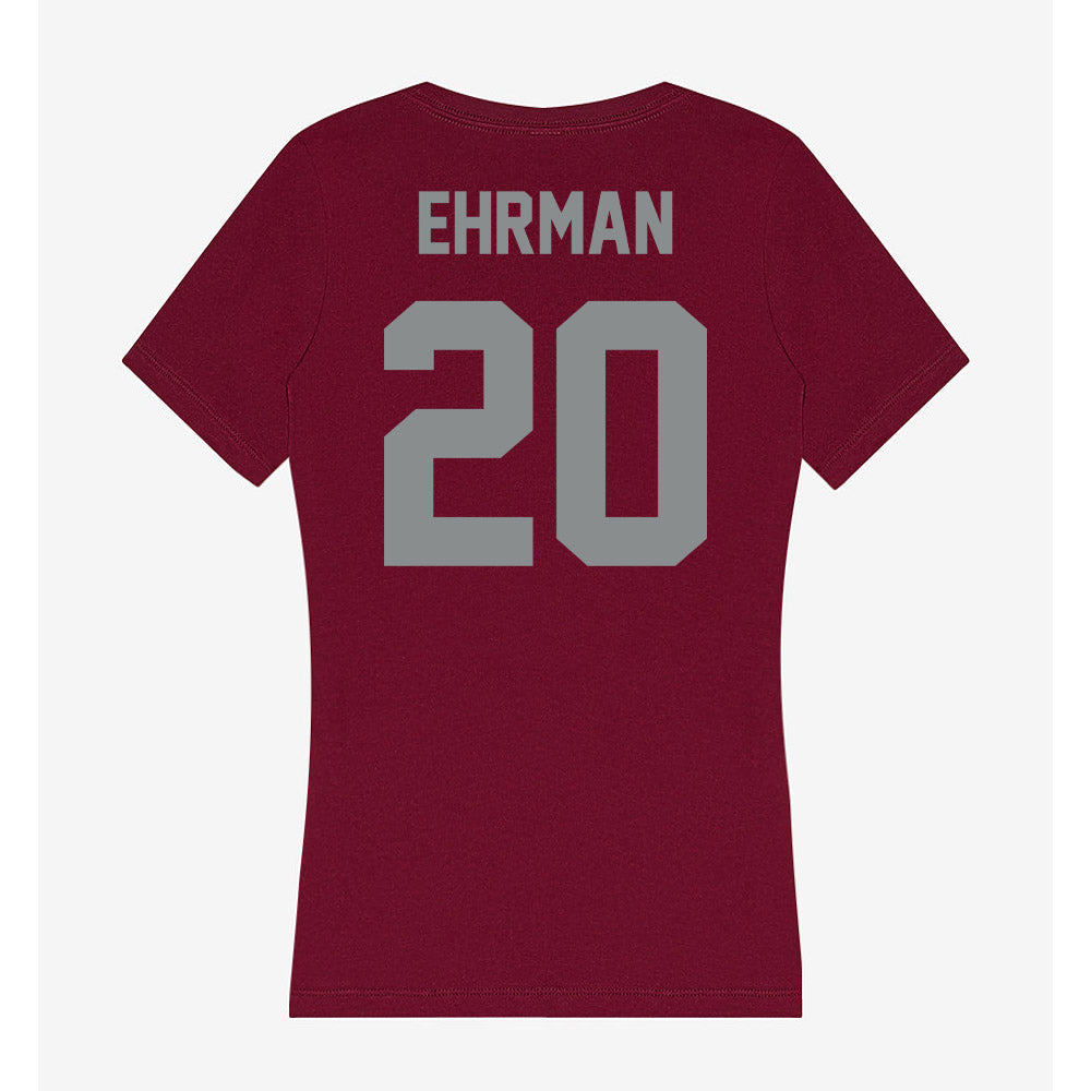 Montana - NCAA Women's Basketball : Rae Ehrman - Women's V-Neck T-Shirt-1