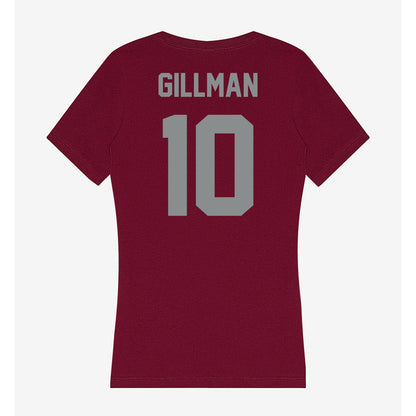 Montana - NCAA Football : Eli Gillman - Women's V-Neck T-Shirt-1