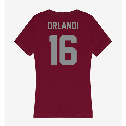 Montana - NCAA Football : Braeden Orlandi - Women's V-Neck T-Shirt-1