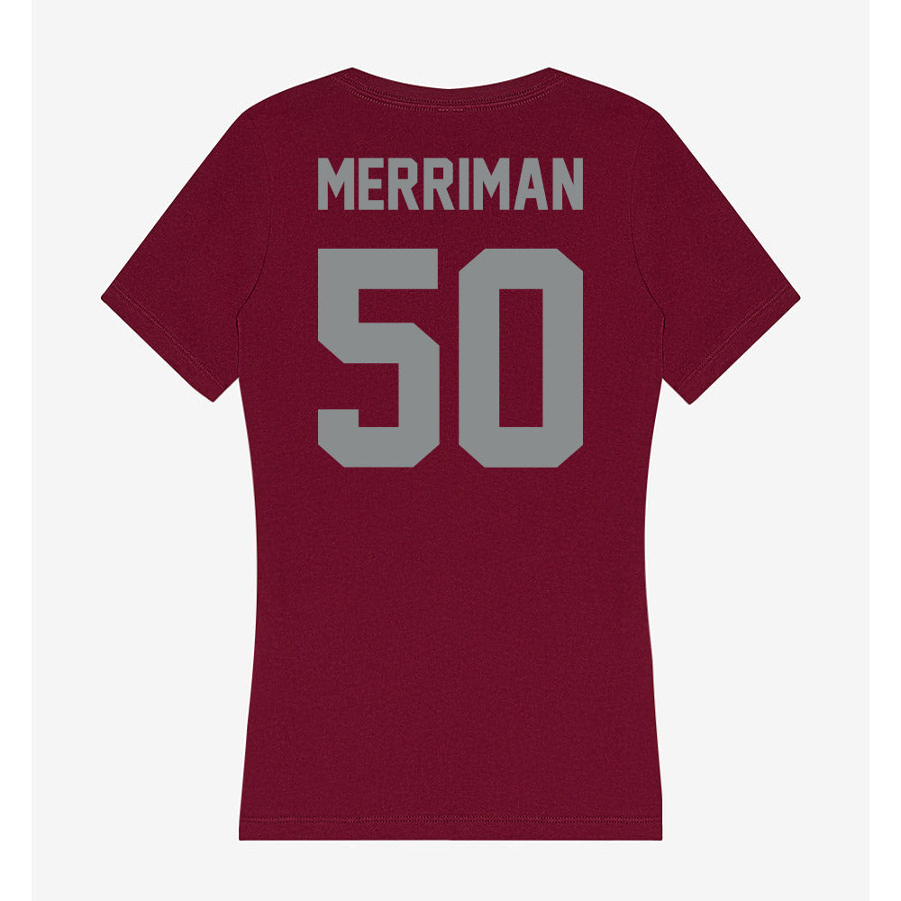 Montana - NCAA Football : Sam Merriman - Women's V-Neck T-Shirt-1