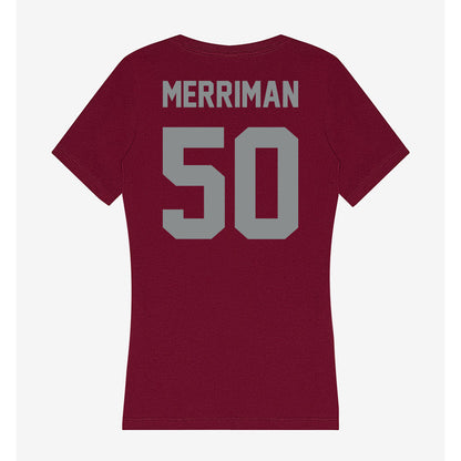 Montana - NCAA Football : Sam Merriman - Women's V-Neck T-Shirt-1