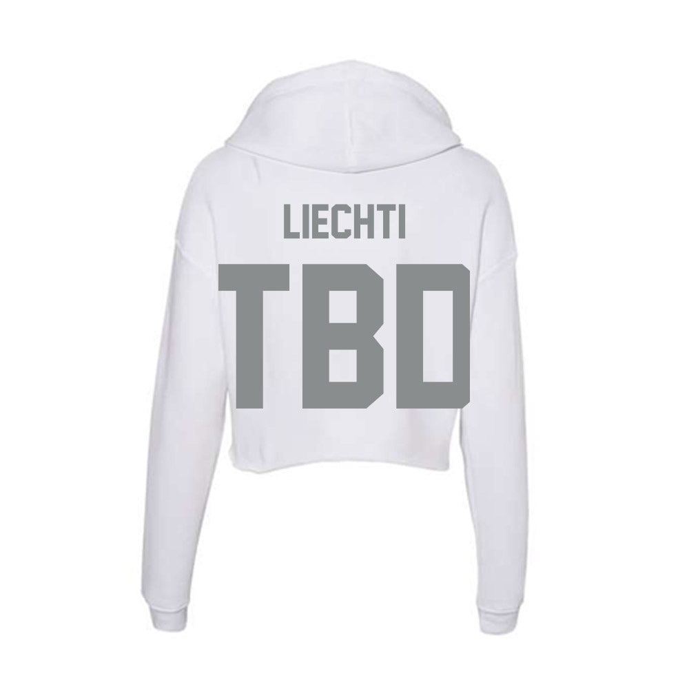 Montana - NCAA Football : Owen Liechti - Women's Crop Fleece Hoodie-1