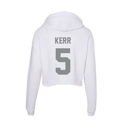 Montana - NCAA Women's Soccer : Caylee Kerr - Classic Shersey Women's Crop Fleece Hooded Sweatshirt-1