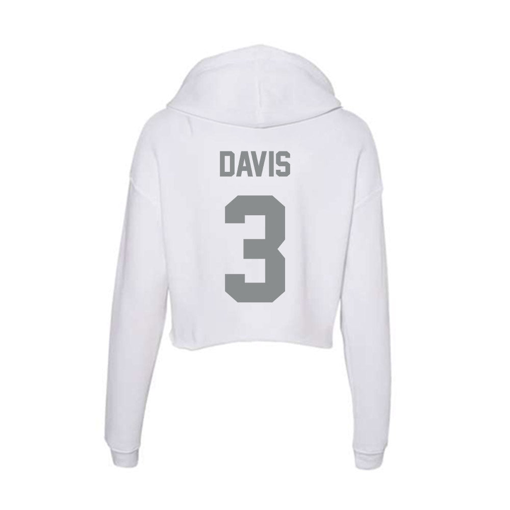 Montana - NCAA Football : brooks davis - Women's Crop Fleece Hoodie-1