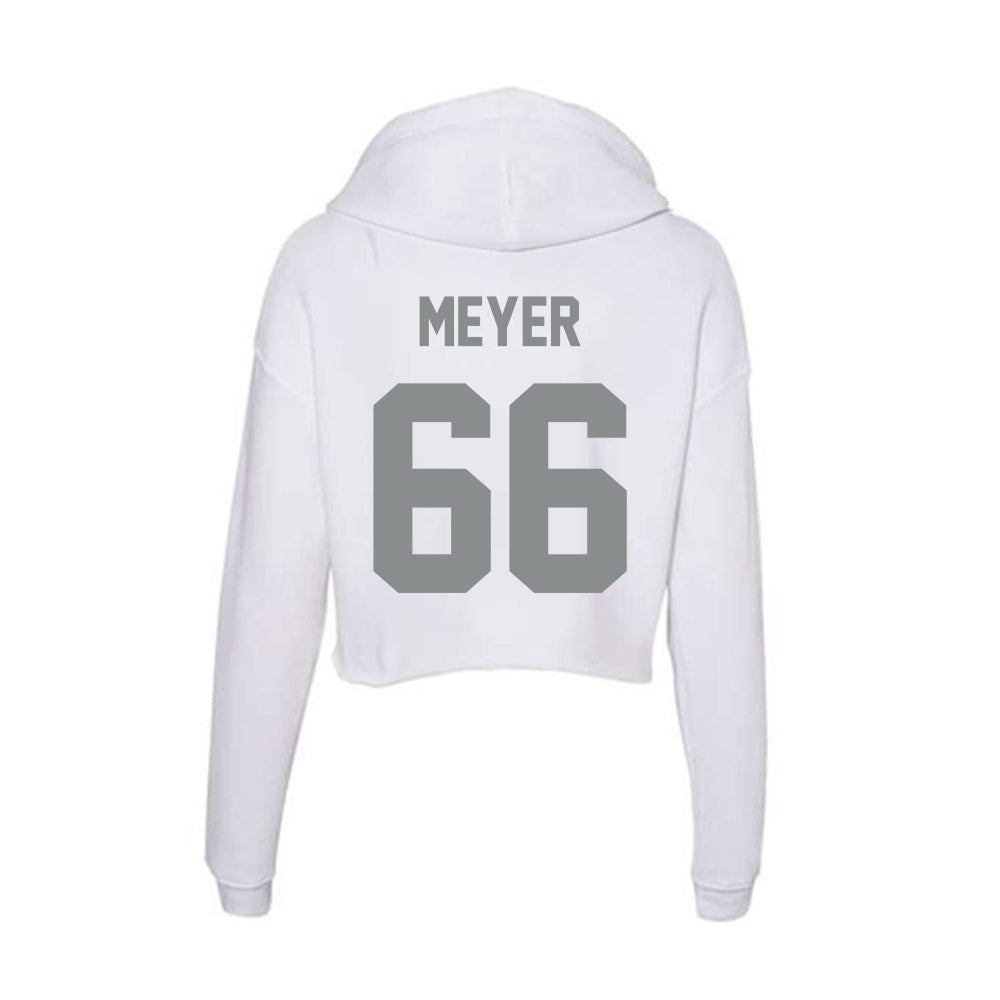 Montana - NCAA Football : Ezra Meyer - Women's Crop Fleece Hoodie-1