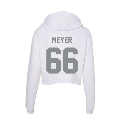 Montana - NCAA Football : Ezra Meyer - Women's Crop Fleece Hoodie-1