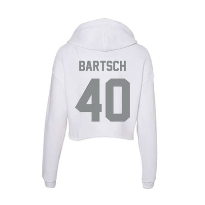 Montana - NCAA Women's Basketball : Danielle Bartsch - Women's Crop Fleece Hoodie-1