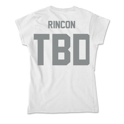 Montana - NCAA Football : Elijah Rincon - Soft Style Women’s T-Shirt-1
