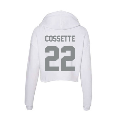 Montana - NCAA Women's Basketball : Ava Cossette - Women's Crop Fleece Hoodie-1