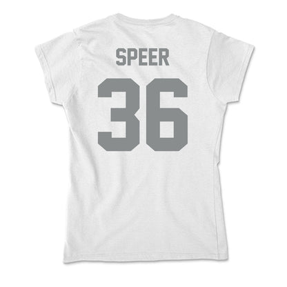 Montana - NCAA Football : Garrett Speer - Soft Style Women’s T-Shirt-1