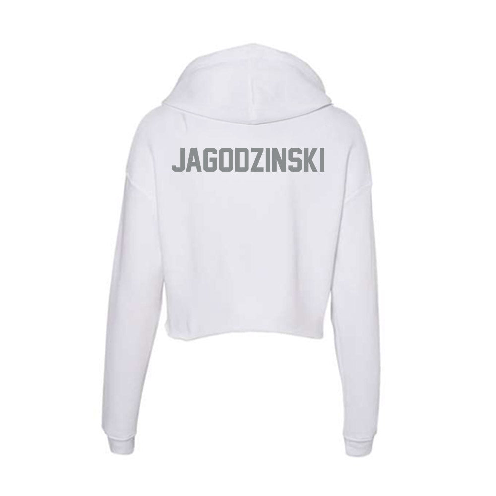 Montana - NCAA Men's Track & Field : Sam Jagodzinski - Women's Crop Fleece Hoodie-1