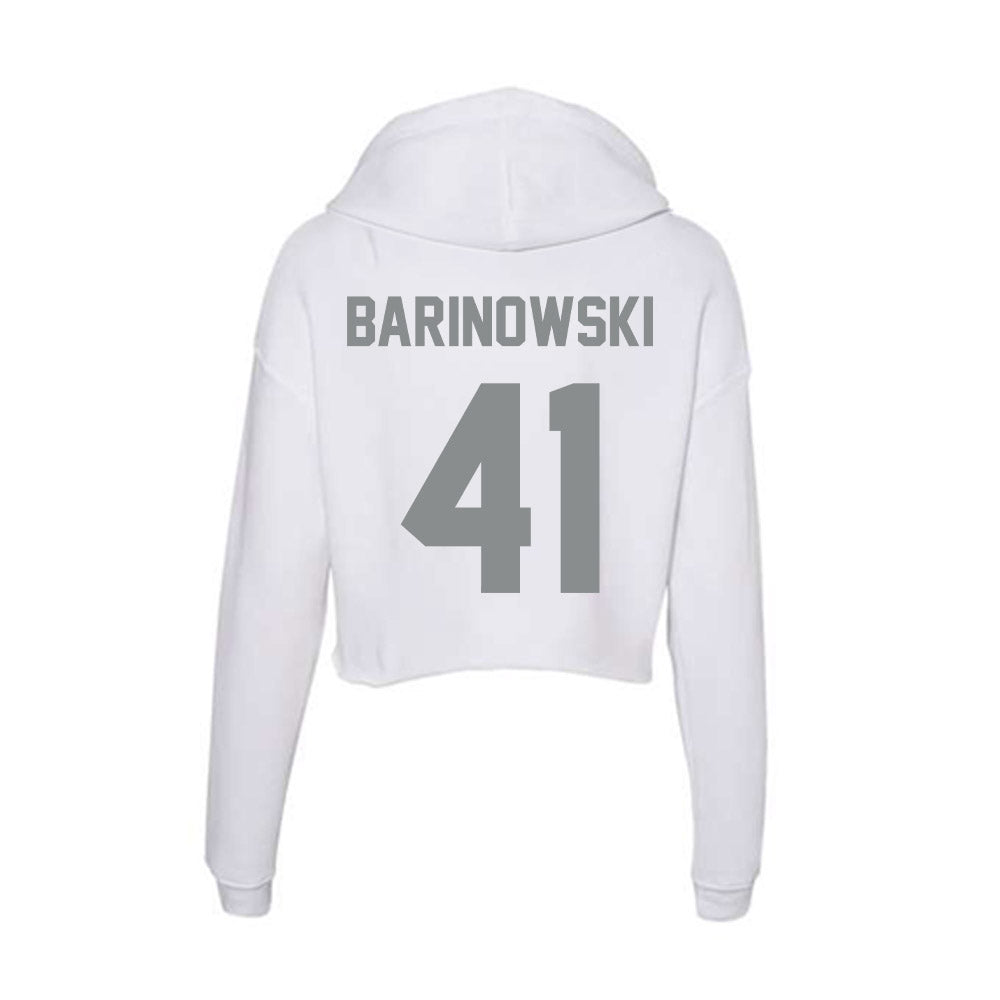 Montana - NCAA Football : Ryder Barinowski - Women's Crop Fleece Hoodie-1