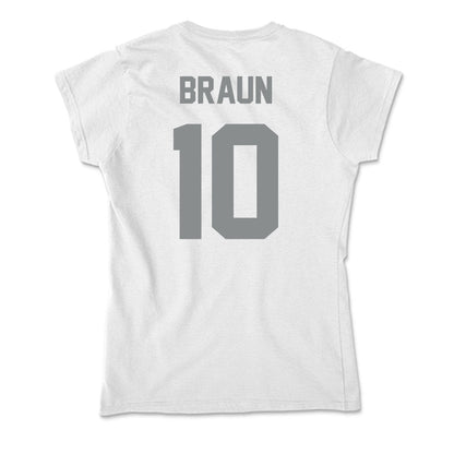 Montana - NCAA Softball : Brooklynn Braun - Soft Style Women’s T-Shirt-1