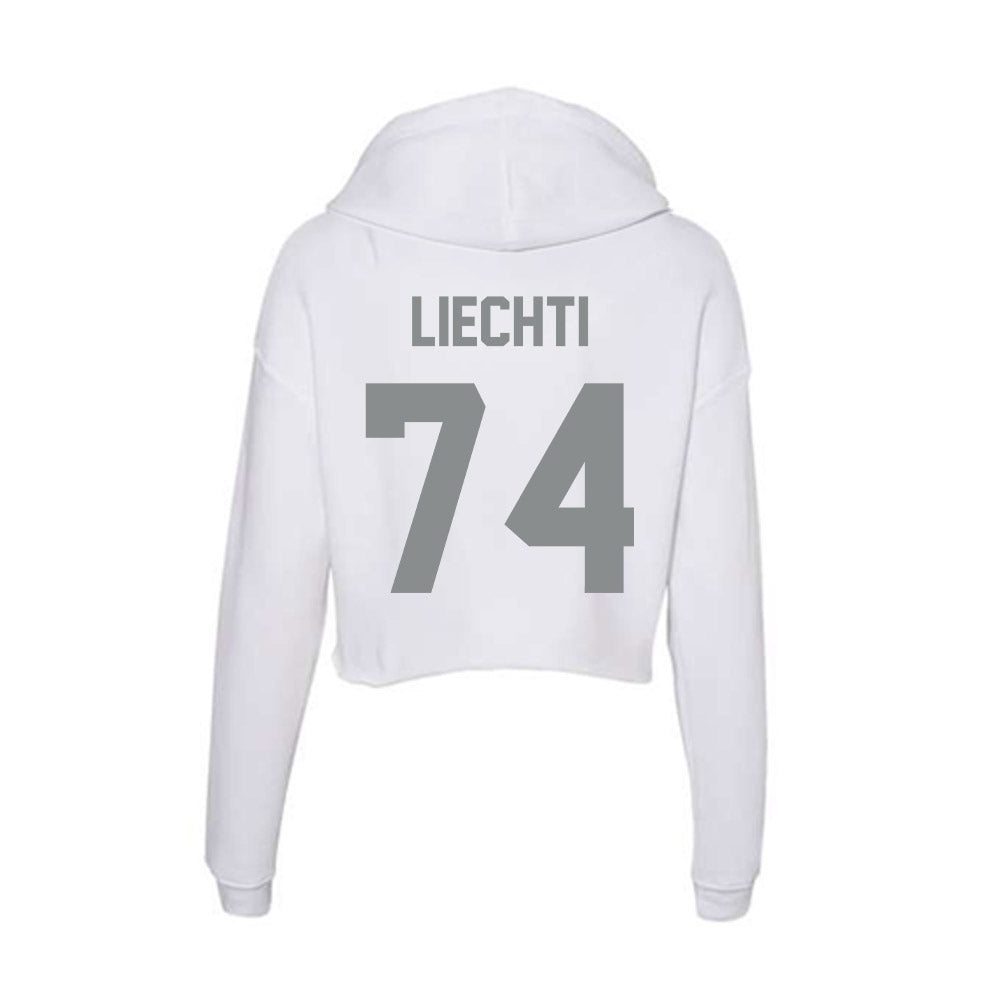 Montana - NCAA Football : Owen Liechti - Classic Shersey Women's Crop Fleece Hooded Sweatshirt-1