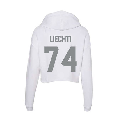 Montana - NCAA Football : Owen Liechti - Classic Shersey Women's Crop Fleece Hooded Sweatshirt-1