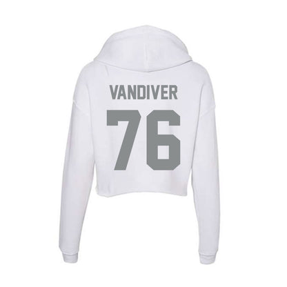 Montana - NCAA Football : Campbell Vandiver - Classic Shersey Women's Crop Fleece Hooded Sweatshirt-1