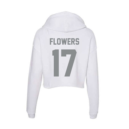 Montana - NCAA Football : Luke Flowers - Women's Crop Fleece Hoodie-1