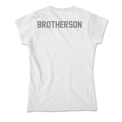 Montana - NCAA Men's Track & Field : Easton Brotherson - Soft Style Women’s T-Shirt-1