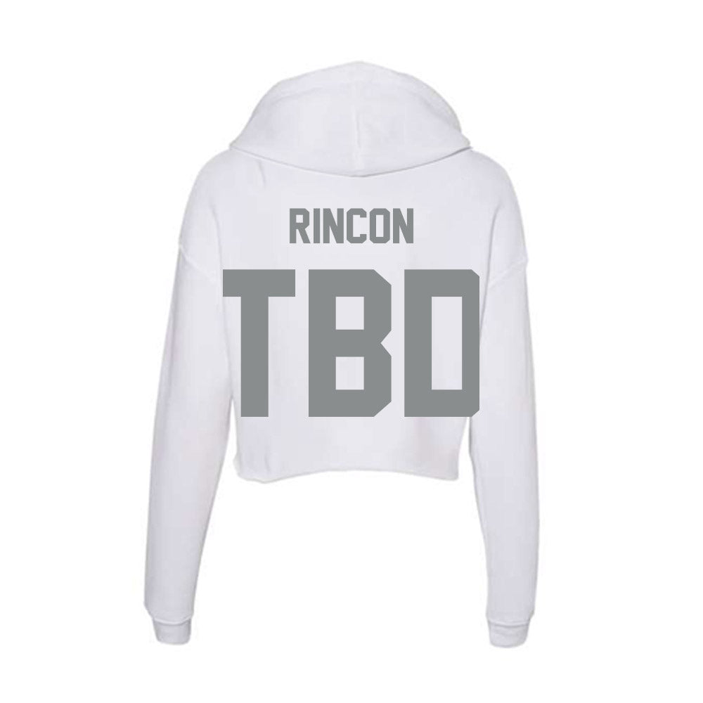 Montana - NCAA Football : Elijah Rincon - Women's Crop Fleece Hoodie-1