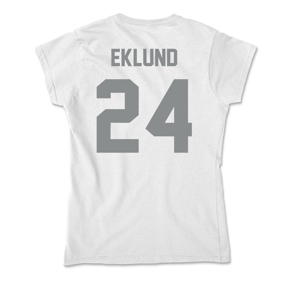 Montana - NCAA Football : Justin Eklund - Soft Style Women’s T-Shirt-1