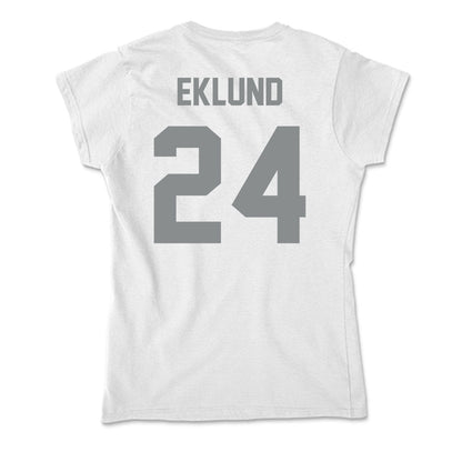 Montana - NCAA Football : Justin Eklund - Soft Style Women’s T-Shirt-1