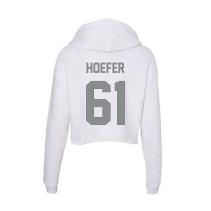 Montana - NCAA Football : Lincoln Hoefer - Women's Crop Fleece Hoodie-1