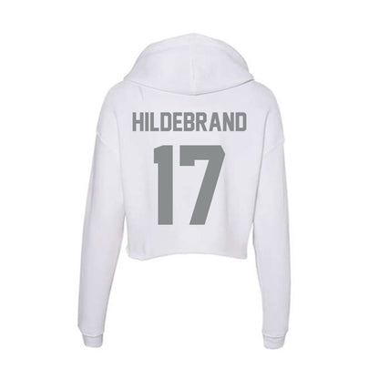 Montana - NCAA Women's Soccer : Mackenzie Hildebrand - Women's Crop Fleece Hoodie-1