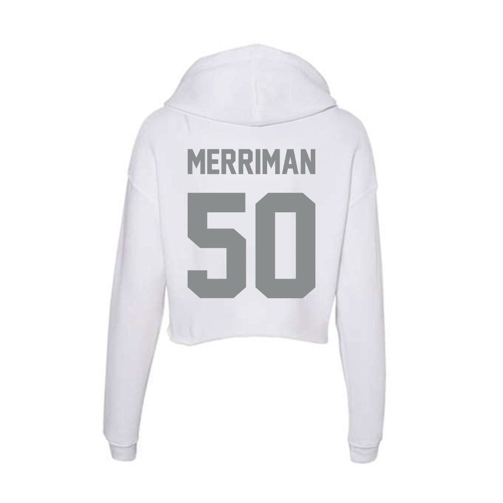 Montana - NCAA Football : Sam Merriman - Women's Crop Fleece Hoodie-1