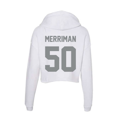 Montana - NCAA Football : Sam Merriman - Women's Crop Fleece Hoodie-1