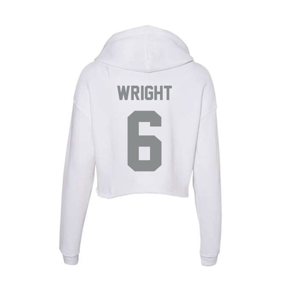 Montana - NCAA Women's Volleyball : Annika Wright - Women's Crop Fleece Hoodie-1