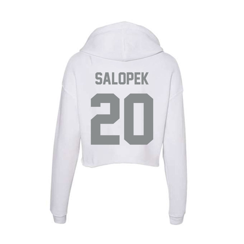 Montana - NCAA Football : Sage Salopek - Women's Crop Fleece Hoodie-1