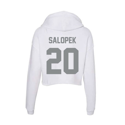 Montana - NCAA Football : Sage Salopek - Women's Crop Fleece Hoodie-1
