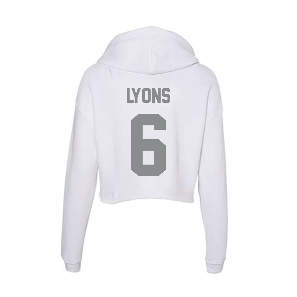 Montana - NCAA Football : Legend Lyons - Women's Crop Fleece Hoodie-1