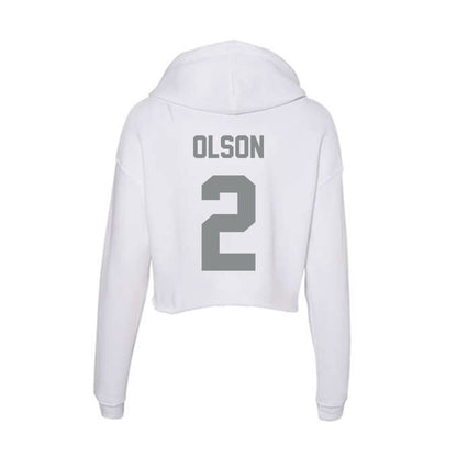 Montana - NCAA Women's Soccer : Grace Olson - Women's Crop Fleece Hoodie-1