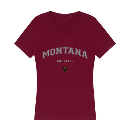 Montana - NCAA Softball : Grace Lopez - Women's V-Neck T-Shirt-0