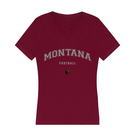 Montana - NCAA Football : Kougar Kappel - Classic Shersey Women's V-Neck T-Shirt-0
