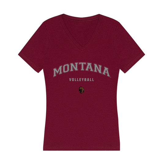 Montana - NCAA Women's Volleyball : Emma Williams - Women's V-Neck T-Shirt-0