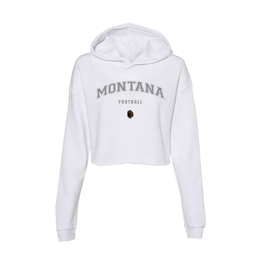 Montana - NCAA Football : Luke Flowers - Classic Shersey Women's Crop Fleece Hooded Sweatshirt-0