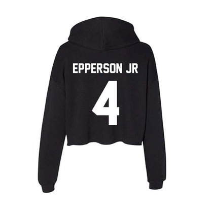 Portland State - NCAA Football : Jonathan Epperson Jr - Classic Shersey Women's Crop Fleece Hoodie-1