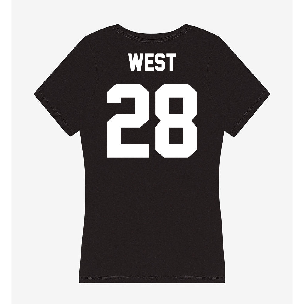 Portland State - NCAA Football : Dionte West - Classic Shersey Women's V-Neck T-Shirt-1