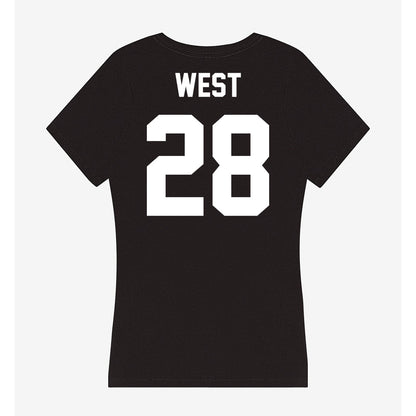 Portland State - NCAA Football : Dionte West - Classic Shersey Women's V-Neck T-Shirt-1