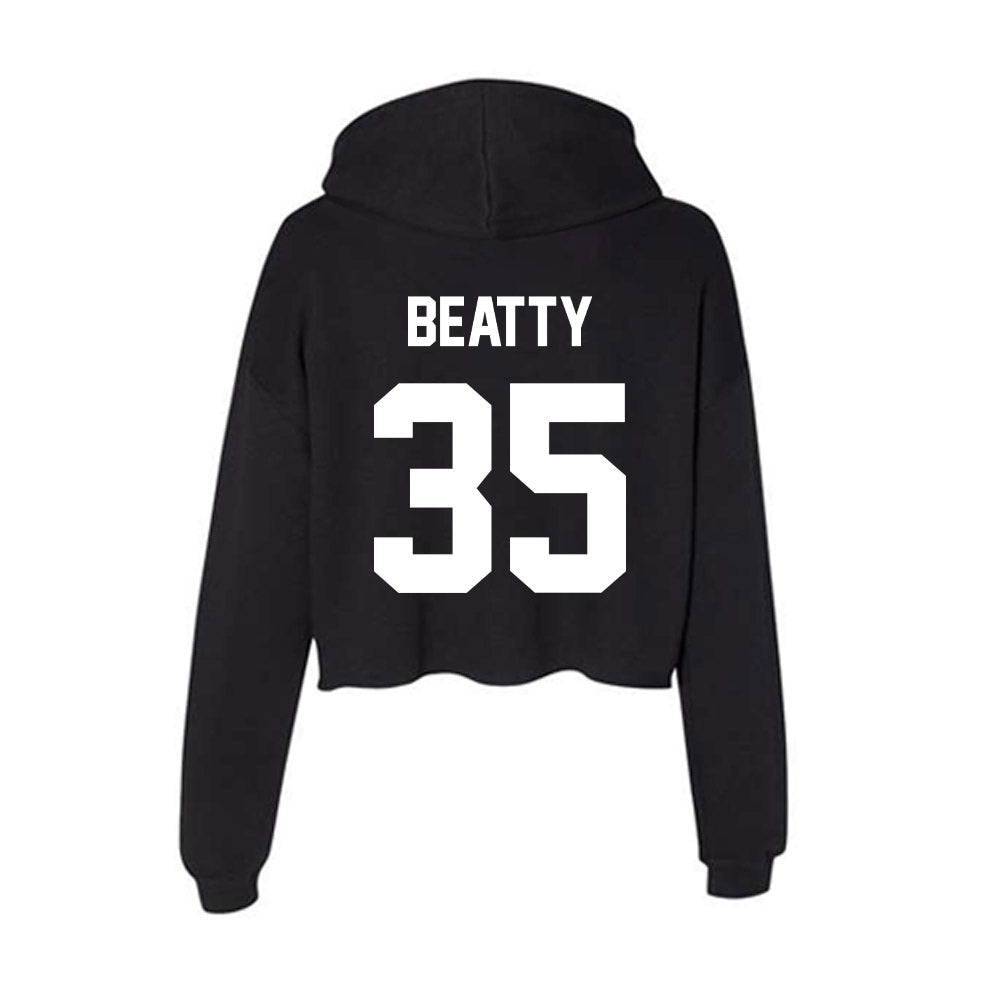 Portland State - NCAA Men's Basketball : Matt Beatty - Classic Shersey Women's Crop Fleece Hoodie-1