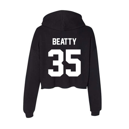 Portland State - NCAA Men's Basketball : Matt Beatty - Classic Shersey Women's Crop Fleece Hoodie-1