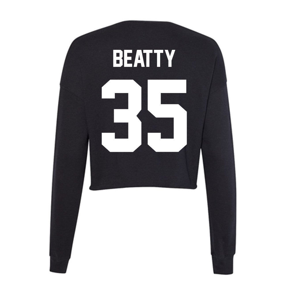 Portland State - NCAA Men's Basketball : Matt Beatty - Classic Shersey Women's Cropped Crew Fleece-1