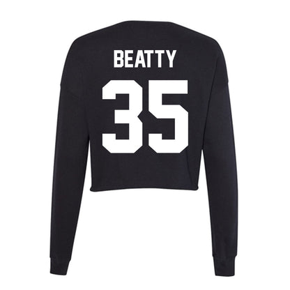 Portland State - NCAA Men's Basketball : Matt Beatty - Classic Shersey Women's Cropped Crew Fleece-1