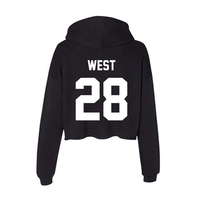 Portland State - NCAA Football : Dionte West - Classic Shersey Women's Crop Fleece Hoodie-1