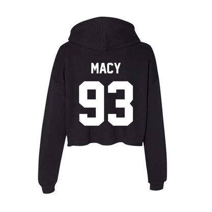 Portland State - NCAA Football : Oliver Macy - Classic Shersey Women's Crop Fleece Hoodie-1