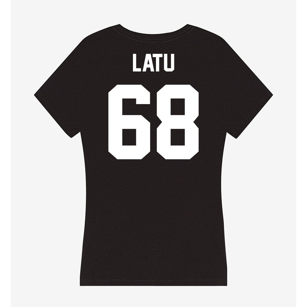 Portland State - NCAA Football : Semisi Latu - Classic Shersey Women's V-Neck T-Shirt-1