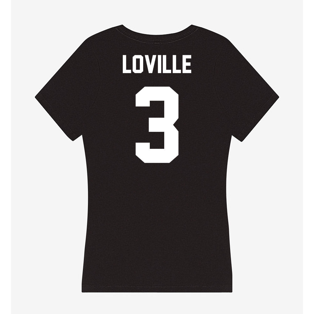Portland State - NCAA Football : Terence Loville - Classic Shersey Women's V-Neck T-Shirt-1